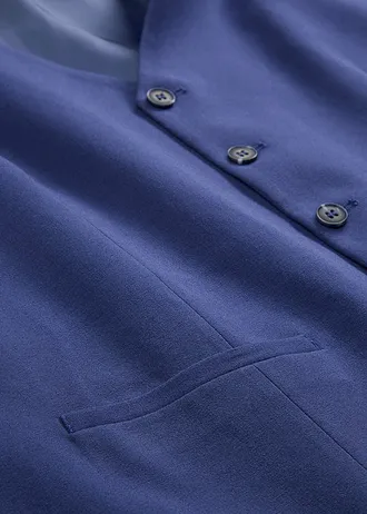 Alap mellény, Slim Fit • éjkék • bonprix áruház