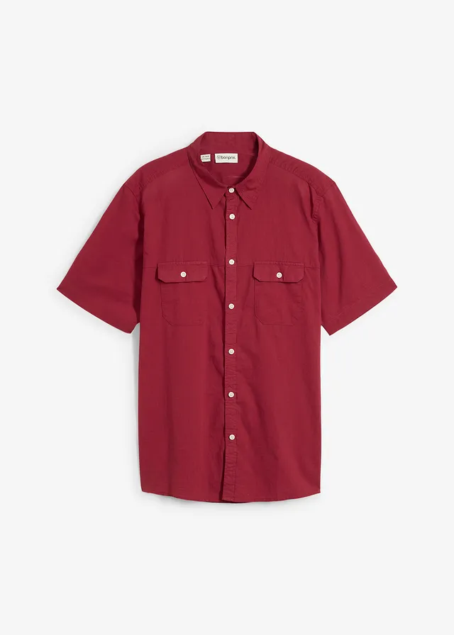 Chemise manches courtes légère • rouge • Boutique bonprix