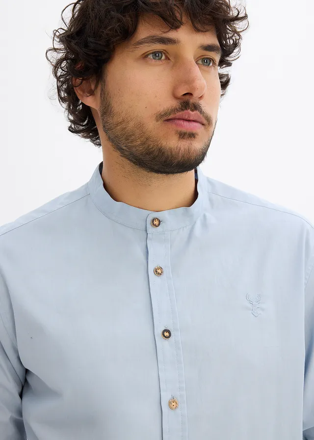 Chemise bavaroise avec manches retroussables • bleu pâle • product-page.page-title-suffix