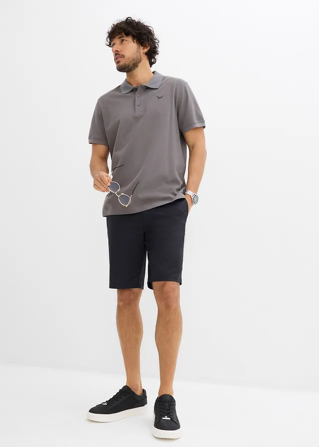 Lot de 2 polos 100% coton • gris fumé + écru • product-page.page-title-suffix