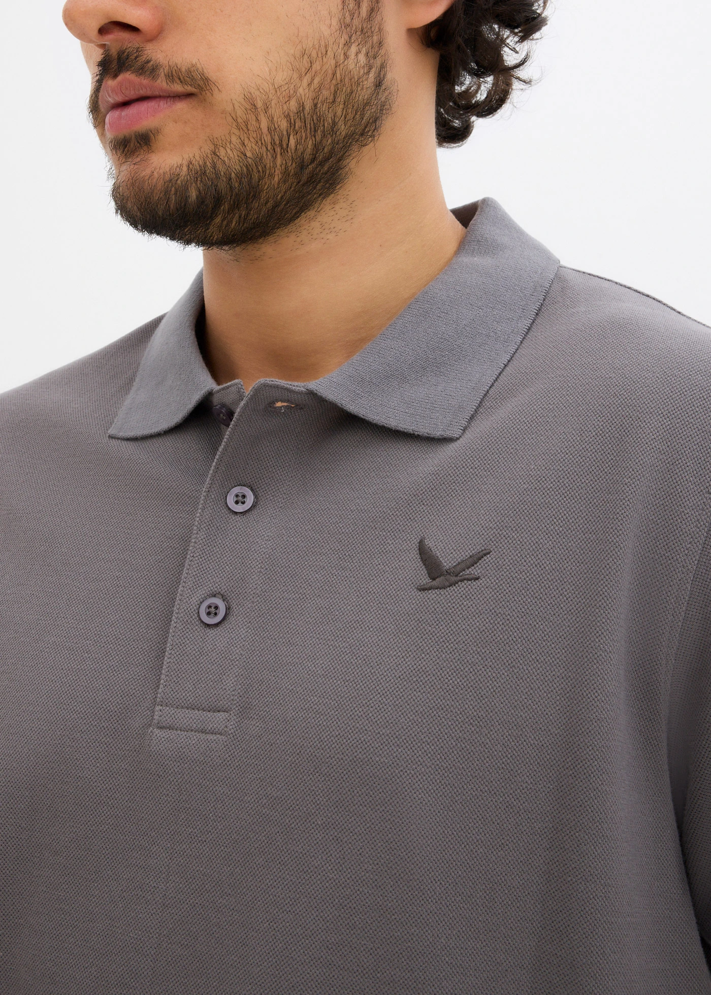 Lot de 2 polos 100% coton • gris fumé + écru • Boutique bonprix