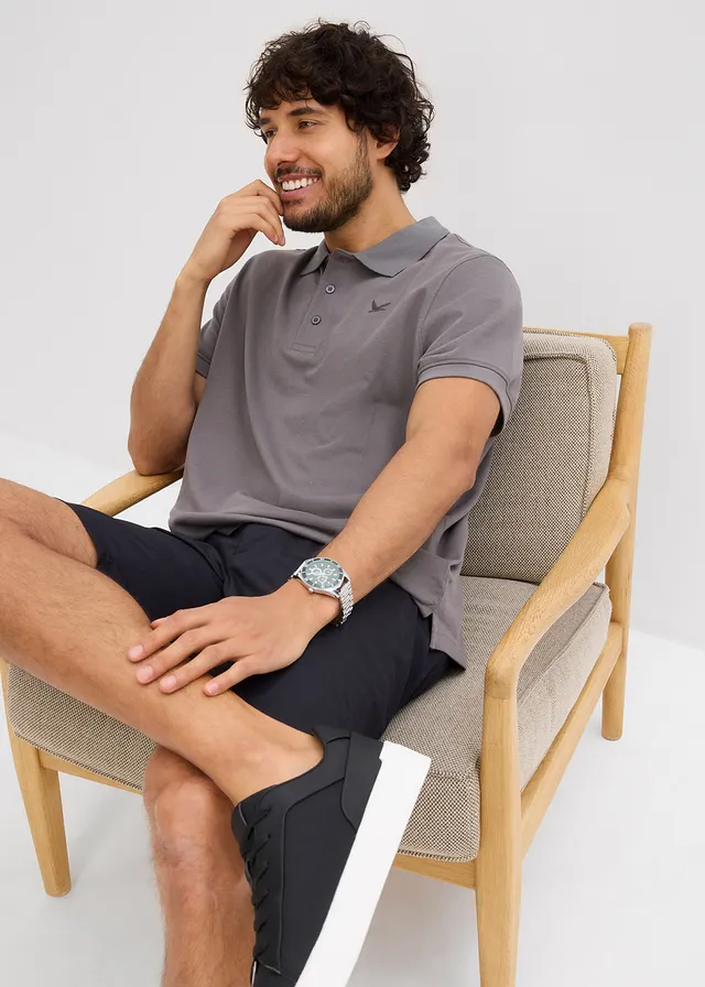 Poloshirt (set van 2), korte mouw • rookgrijs+wolwit • product-page.page-title-suffix