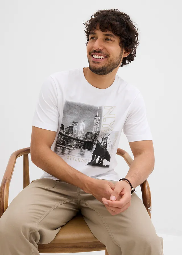 T-shirt 100% coton • blanc imprimé • product-page.page-title-suffix