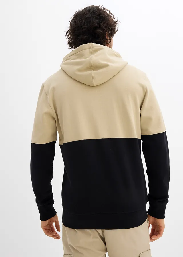 Sweat zippé à capuche 100% coton • roseau mat-noir imprimé • product-page.page-title-suffix
