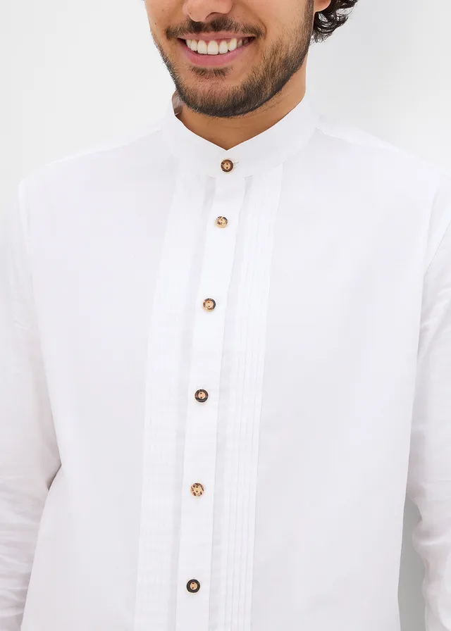 Chemise bavaroise 100% coton • blanc • product-page.page-title-suffix