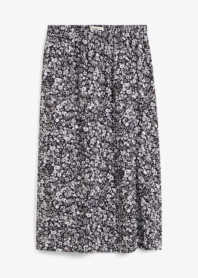 Midi sukňa z viskózy