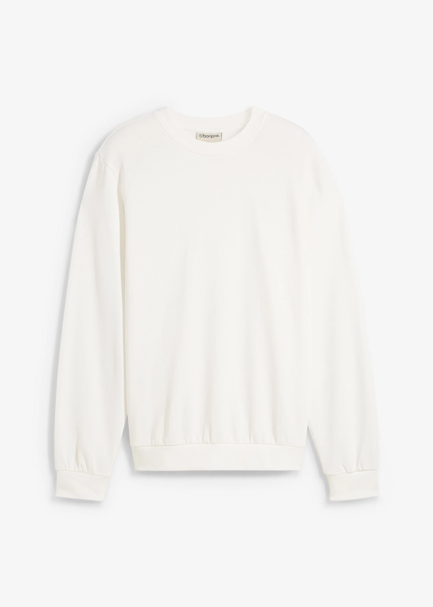 Bluza dresowa regular fit • biel wełny • sklep bonprix