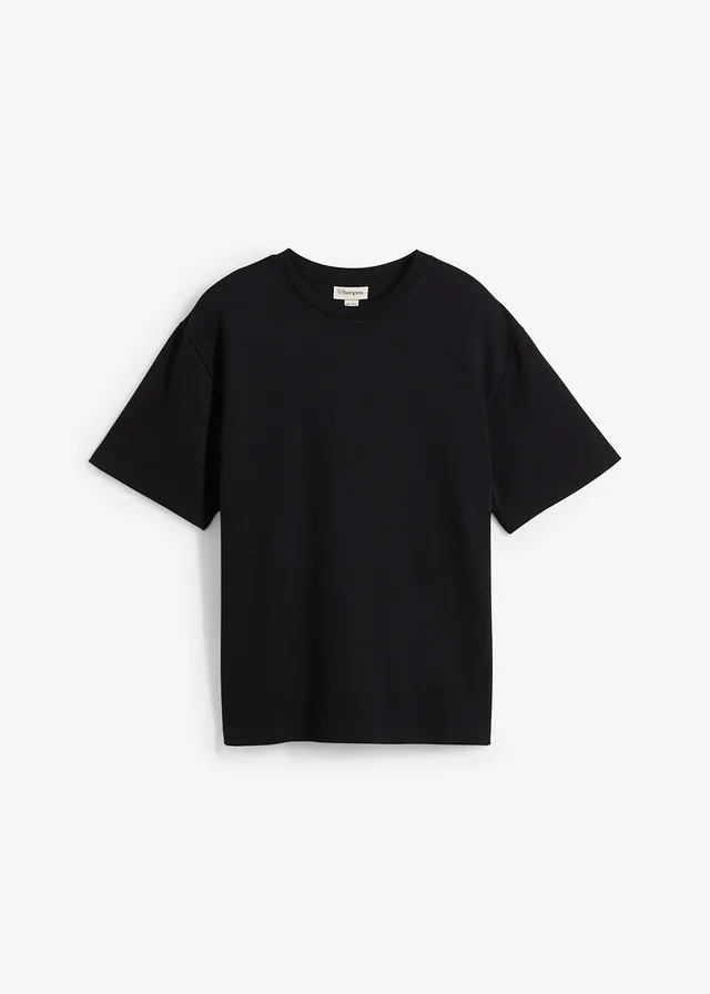 Tricou din jerse texturat gros, Loose Fit