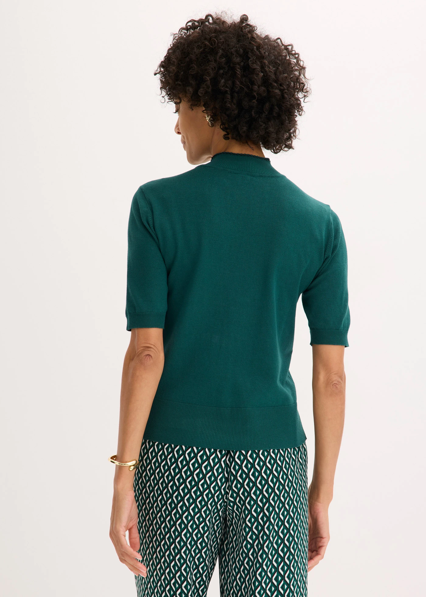 Svetr z jemné pleteniny • lesní zelená • bonprix obchod