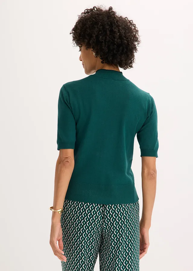 Fijn gebreide trui • bosgroen • product-page.page-title-suffix