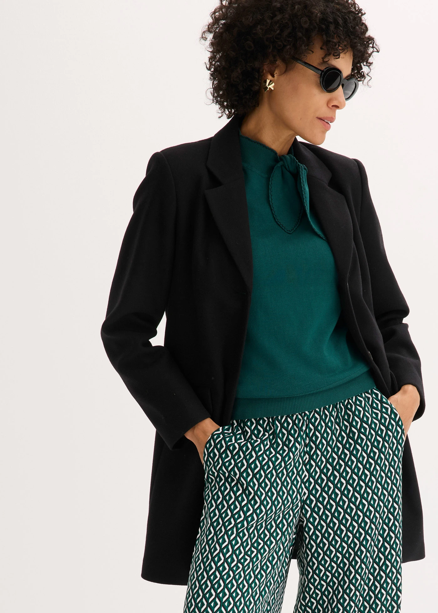 Palton tip sacou • negru • magazin bonprix