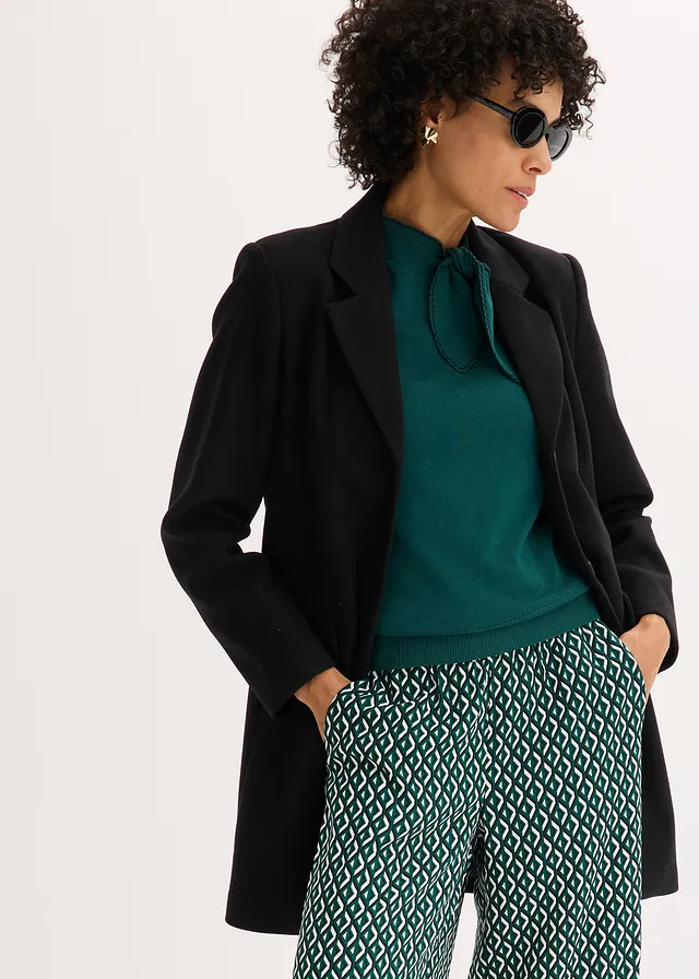 Palton tip sacou • negru • magazin bonprix