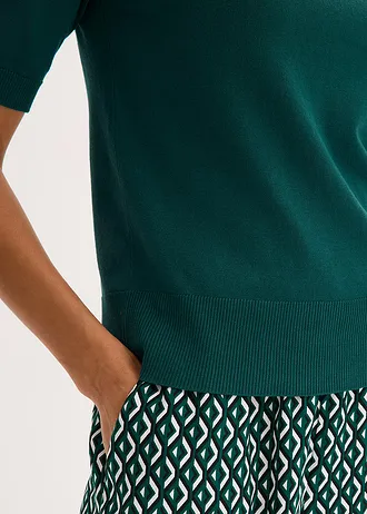 Svetr z jemné pleteniny • lesní zelená • bonprix obchod