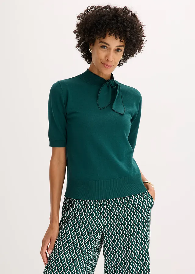 Pull en fine maille • vert forêt • product-page.page-title-suffix