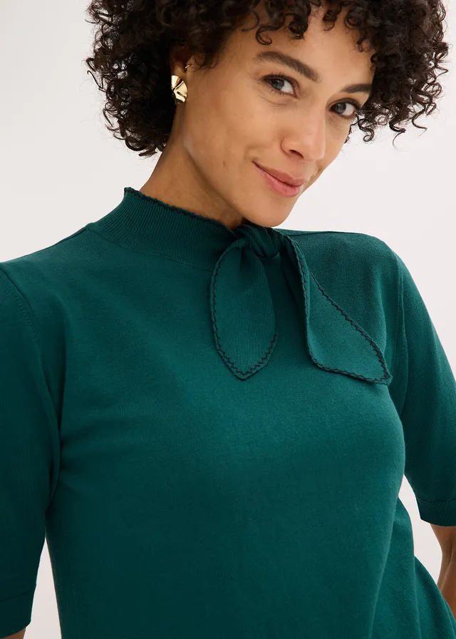 Pull en fine maille • vert forêt • product-page.page-title-suffix