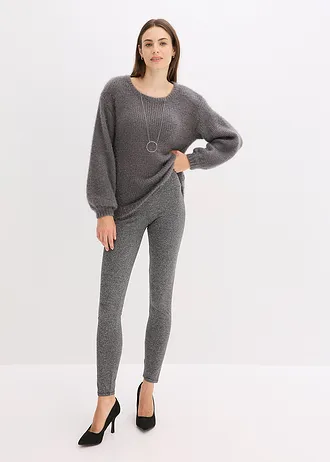 Legging thermo avec intérieur en polaire • gris chiné • Boutique bonprix