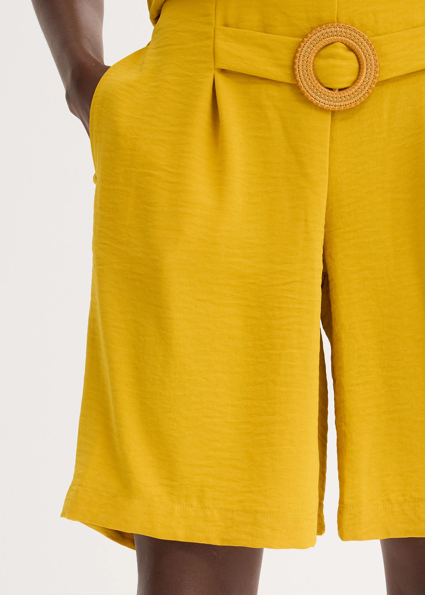 Šortky bez zapínání • okrově zlatá • bonprix obchod