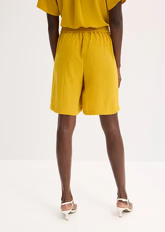 Short à taille élastiquée, Couleur: ocre doré