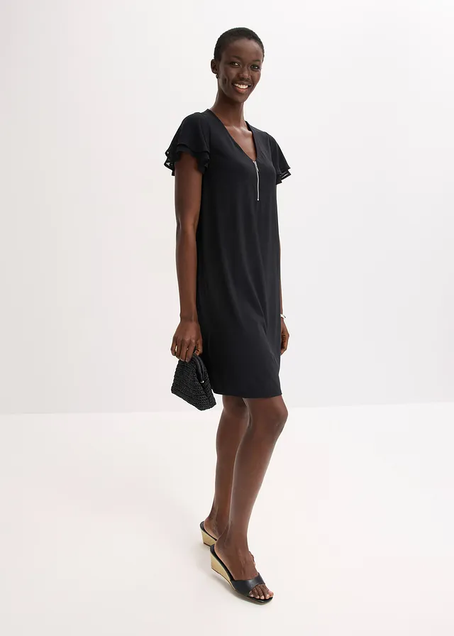 Shirtjurk met chiffon mouwen • zwart • product-page.page-title-suffix