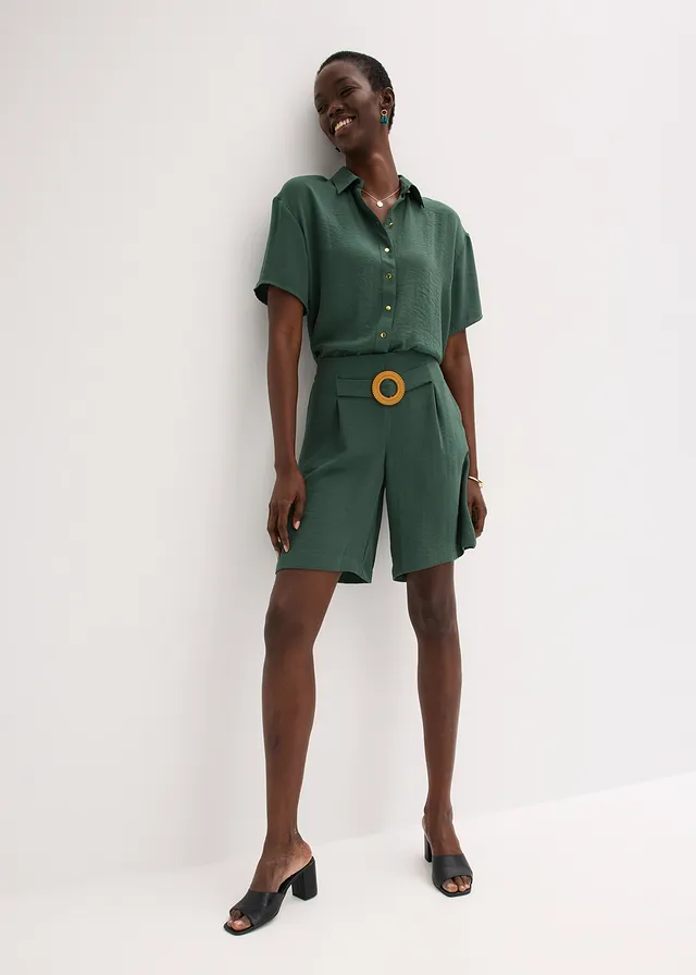 Short à taille élastiquée • vert feuille • product-page.page-title-suffix
