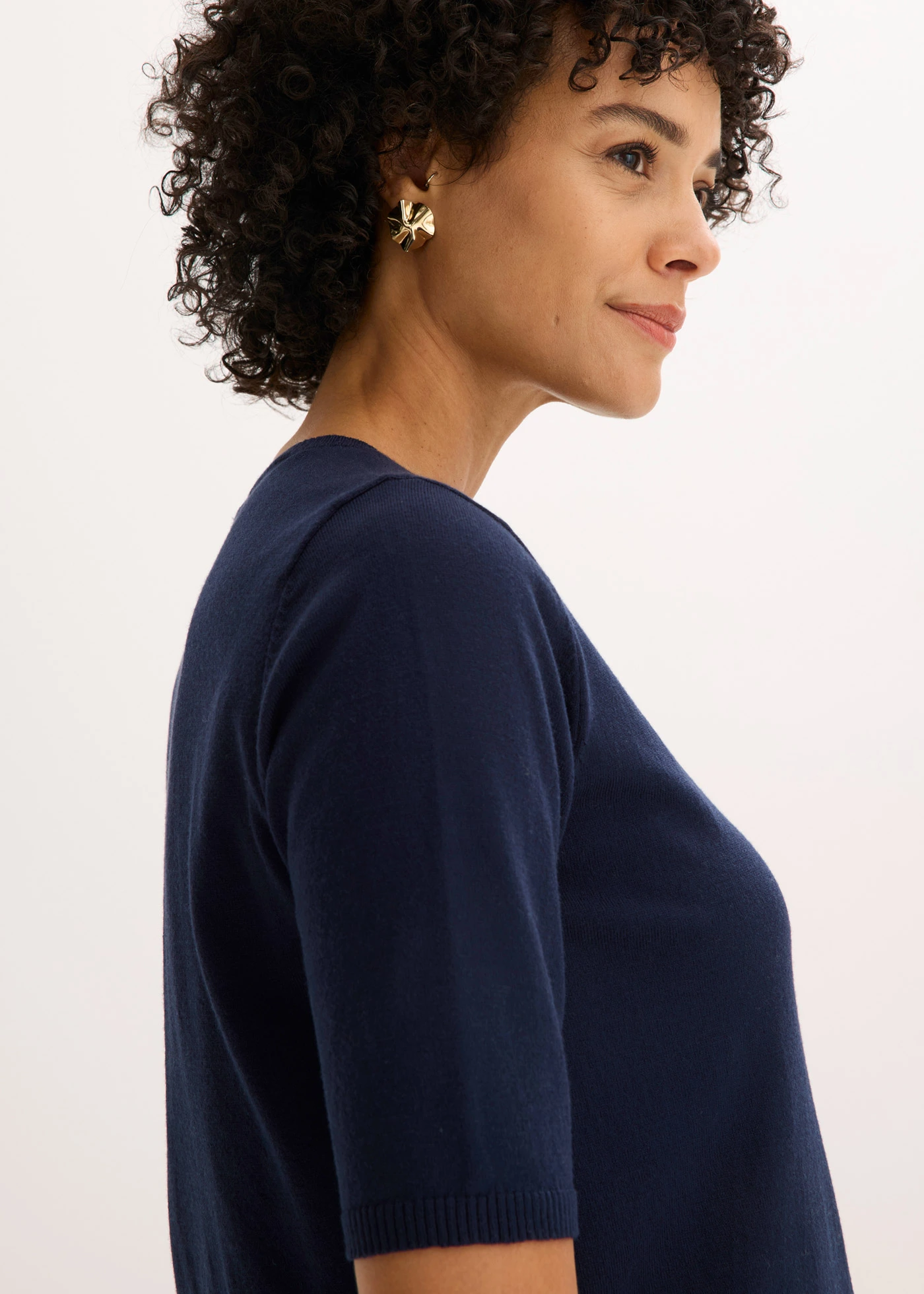 Fijn gebreid vest van een fijne viscosemix • donkerblauw • bonprix online shop