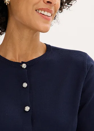 Vest in een viscosemix • donkerblauw • bonprix online shop