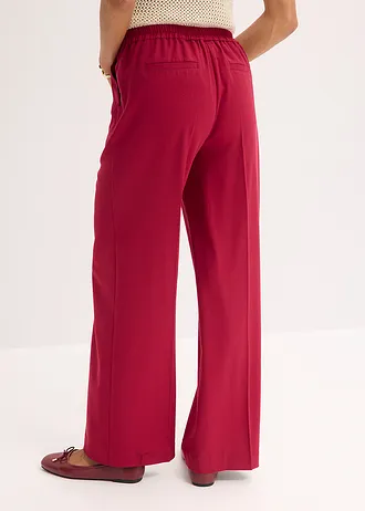 Marlene Dietrich broek met sierriem • donkerrood • bonprix online shop