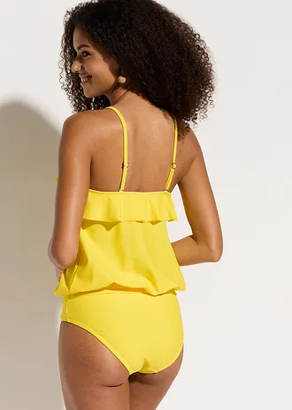 Badeau tankini met veelzijdige schouderbandjes (2-dlg. set), Kleur: geel