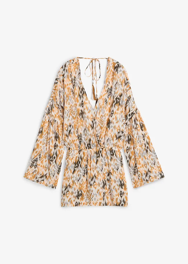 Salopetă cu pantaloni scurți din viscoză fluidă