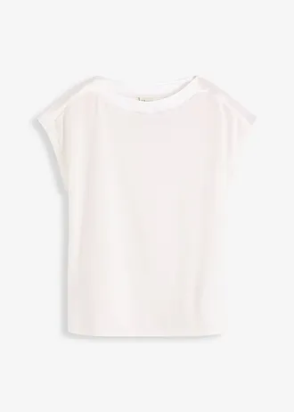 T-shirt avec bordure en satin