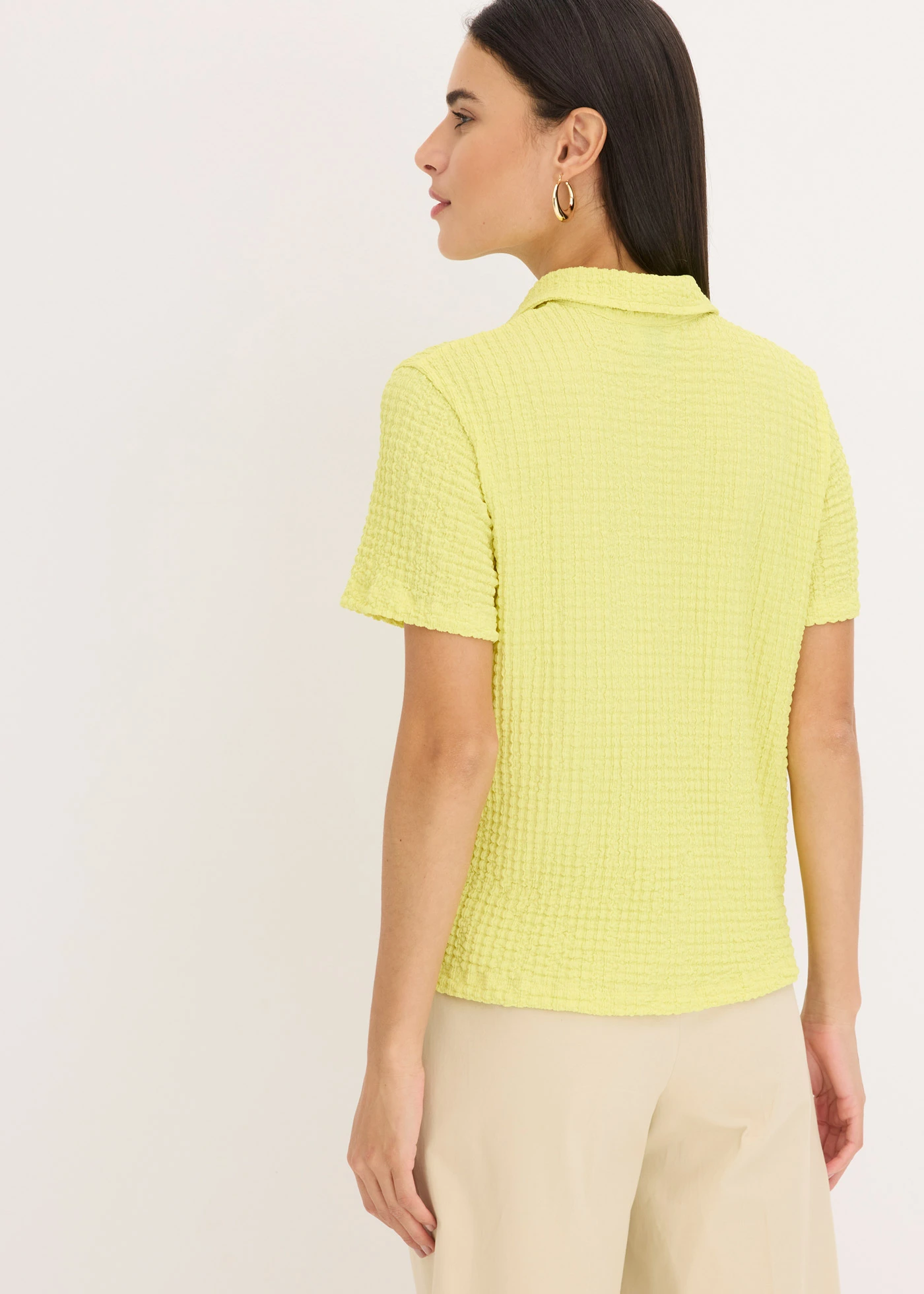 Blouse met structuur • citrusgeel • bonprix online shop