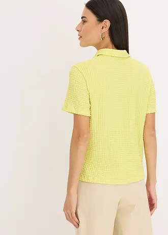 Blouse met structuur • citrusgeel • bonprix online shop
