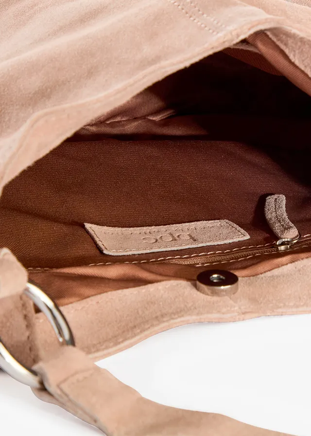 Sac en cuir velours avec bandoulière supplémentaire • taupe • product-page.page-title-suffix