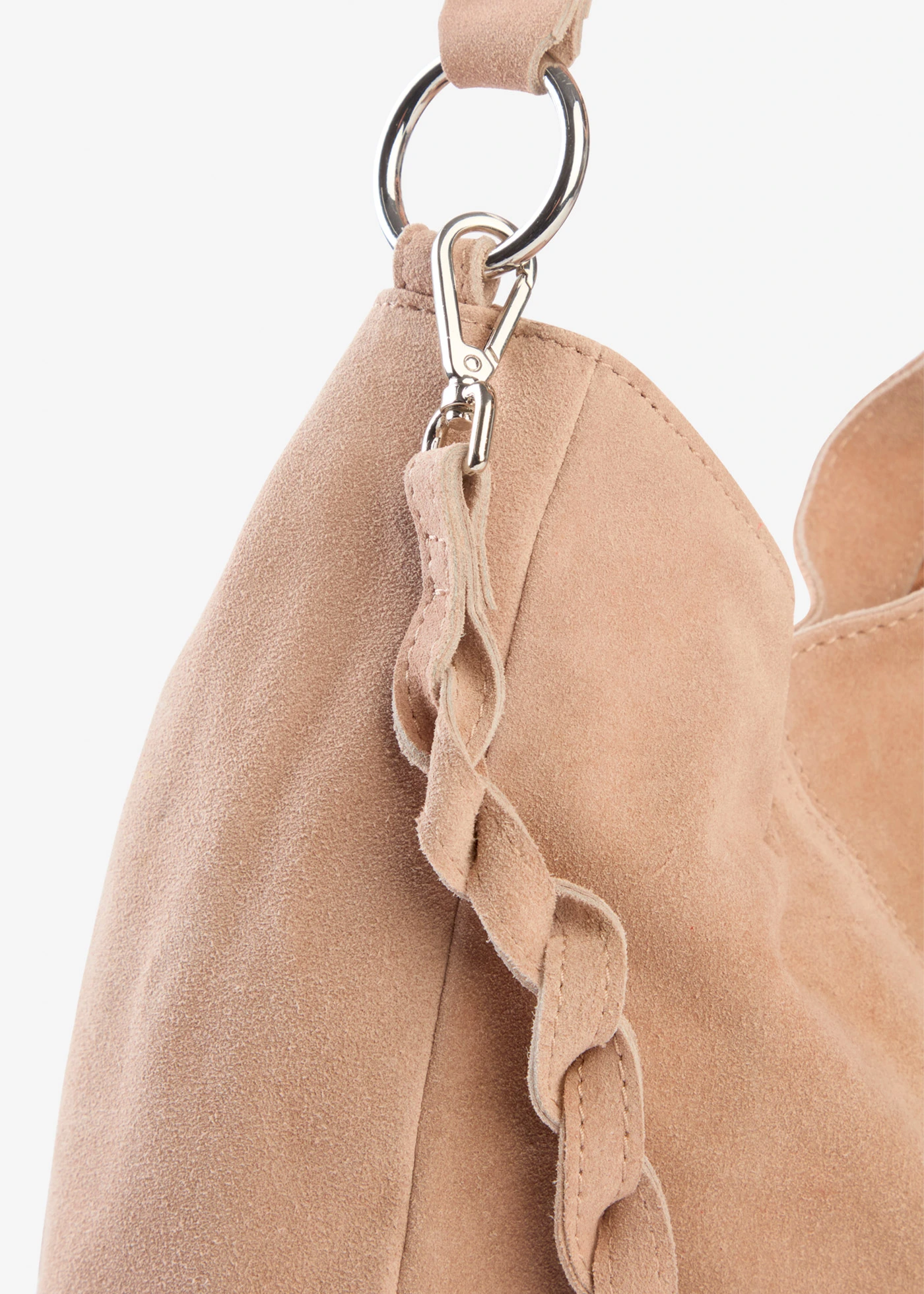 Sac en cuir velours avec sangle décorative • taupe • Boutique bonprix