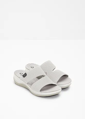Jana sleehak slippers, comfortabele wijdte • lichtgrijs • bonprix online shop