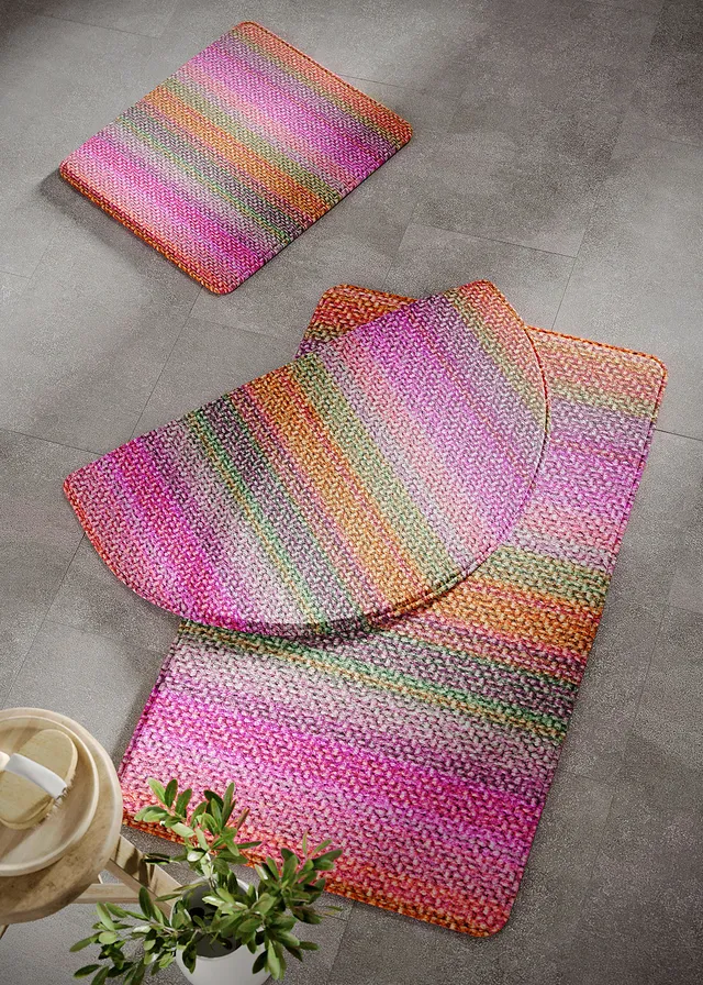 Badmat met memory foam, Kleur: meerkleurig gedessineerd