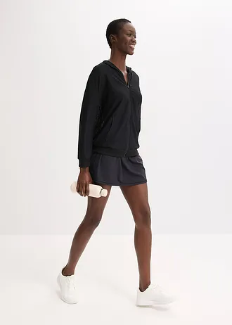 Veste de sport transparente en mesh, oversize • noir • Boutique bonprix