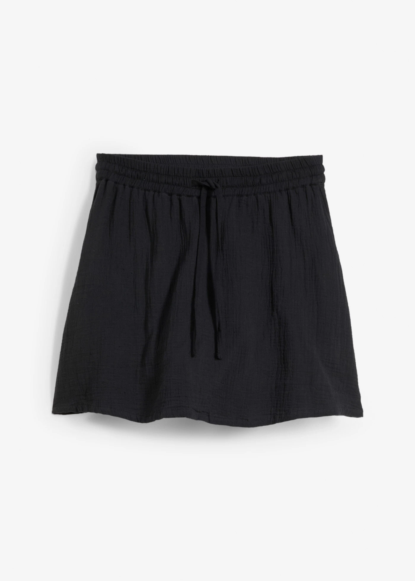 Broekrok van soepele mousseline • zwart • bonprix online shop