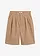 Bermuda long en toile de coton extensible, Couleur: taupe