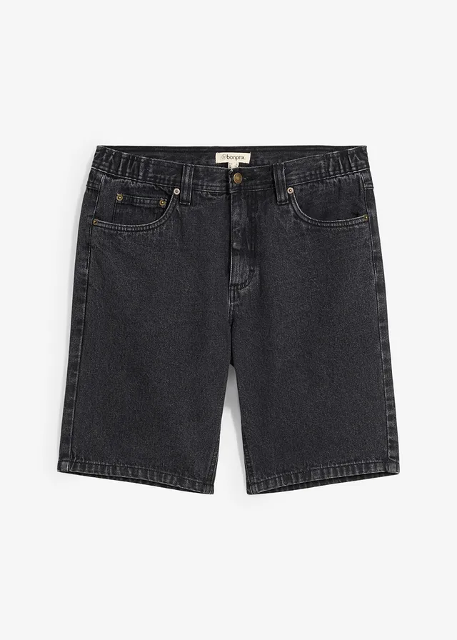 Bermude clasice de blugi cu talie elastică, Classic Fit