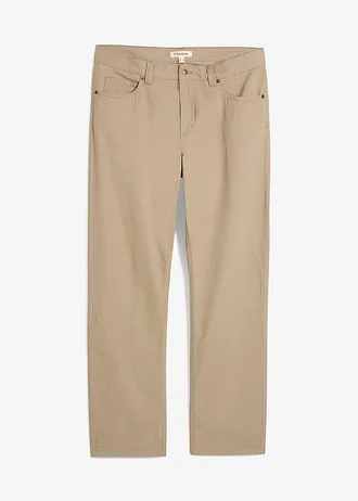 Keprové kalhoty z čisté bavlny Regular Fit, Straight, barva: nová khaki