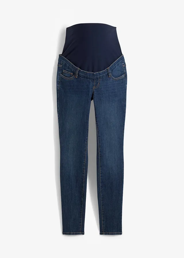Blugi de gravide cu bumbac organic, Skinny