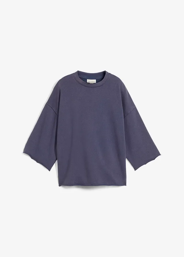 Bluză casual oversize din mix moale de bumbac