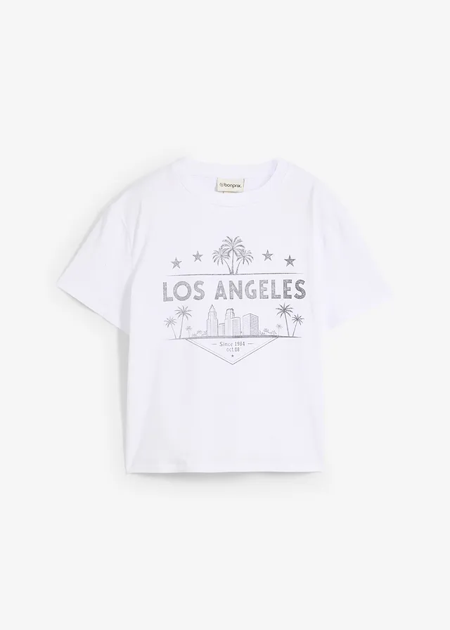 T-shirt raccourci en jersey