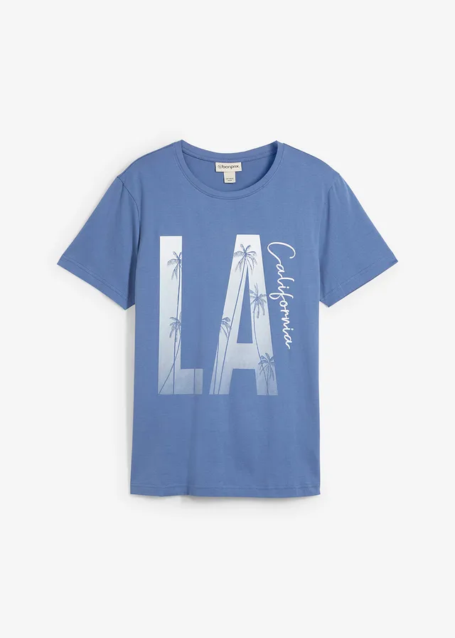 T-shirt van biologisch katoen, slim fit