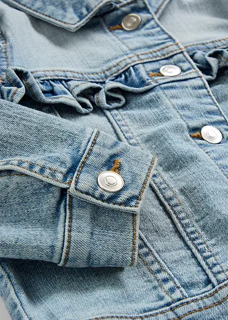 Džínová bunda z elastické směsi s organickou bavlnou • světle modrý denim • bonprix obchod