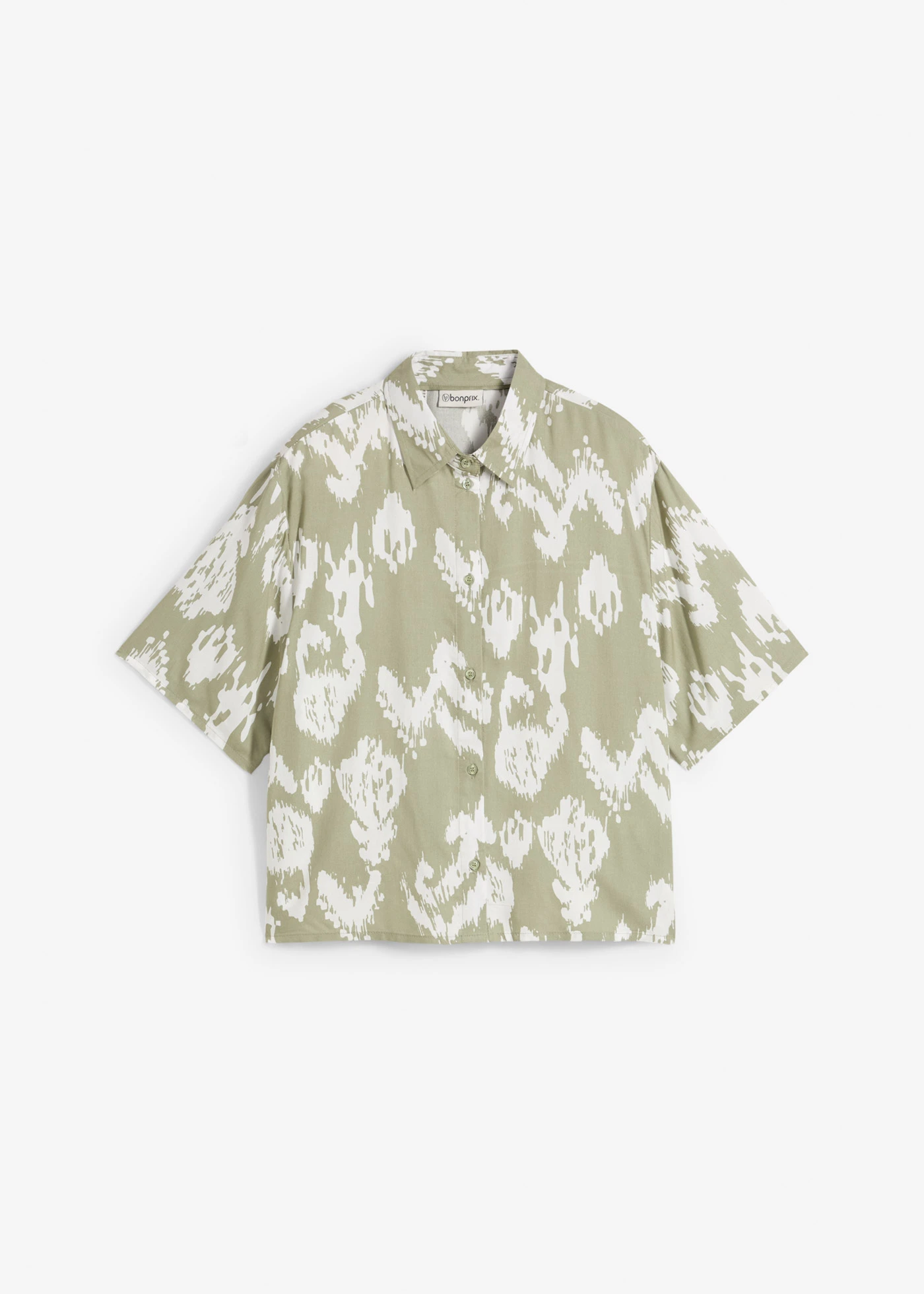 Viskózová halenka s etno potiskem • mořské řasy-přírodní bílá s potiskem • bonprix obchod