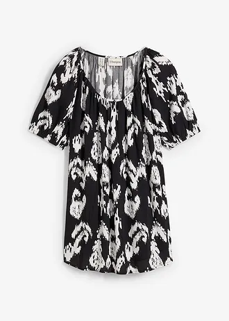 Tuniek van gestructureerde viscose