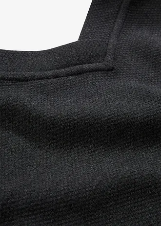 Gilet long en sweat doux • anthracite chiné • Boutique bonprix