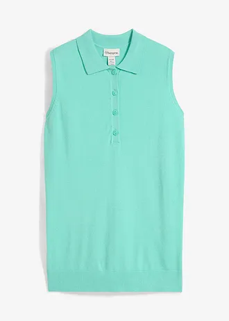 Gebreide top, Kleur: mentholblauw